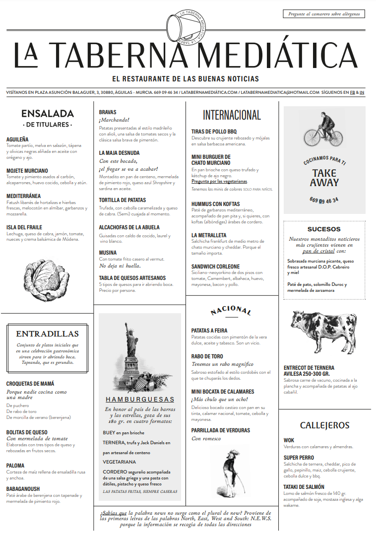 Carta de la Taberna Mediática